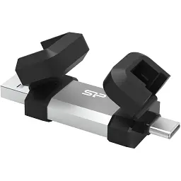 USB флеш накопичувач Silicon Power USB 64G SILICON POWER usb3.2+TypeC Mobile C51 (SP064GBUC3C51V1S) - мініатюра 2
