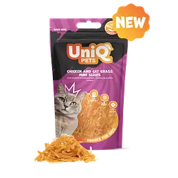 Ласощі для котів Uniq PETS CAT SNACKS MIMI Міні слайси з курки та котячої трави, 50 г - мініатюра 2