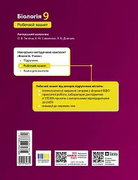 Біологія. 9 клас. Робочий зошит до підручника Ольги Тагліної - Ольга Тагліна - мініатюра 2