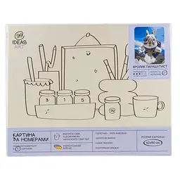 Набір для розпису по номерах "Кролик парашутист" 40*50 см, IDEA2-GX47521, ТМ "99IDEAS" - мініатюра 4