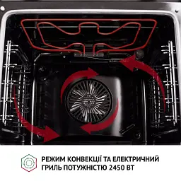 Духова шафа електрична Perfelli Diamond 6D8L BIANCO - мініатюра 12