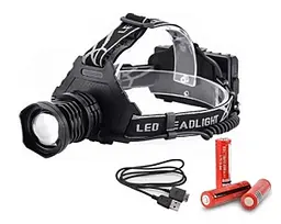 Налобний ліхтар BL-T70pro-HP70 zoom + Powerbank + microUSB + 3х18650 - мініатюра 5