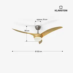 Стельовий вентилятор Klarstein Monteverde (10047033) - мініатюра 2
