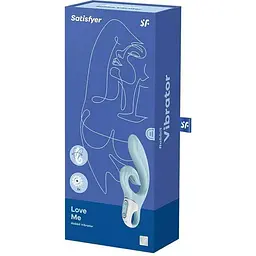Вібратор-кролик Satisfyer Love Me Блакитний - мініатюра 8