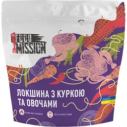 Локшина з куркою та овочами Food Mission 65 г