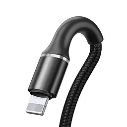 Кабель Baseus Halo Cable USB to Lightning 2.4A 0.5m CALGH-A01 Black - мініатюра 3