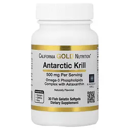 Олія криля (Krill oil) Krill Oil with Astaxanthin 500 mg 30 рідких капсул CGN vit0005276