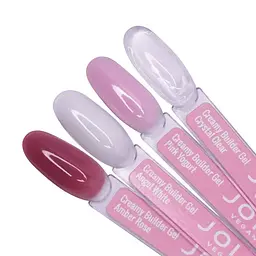 Моделюючий гель для нігтів Creamy Builder Gel 002 Angel White JOIA vegan 50 мл - мініатюра 4