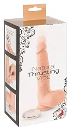 Вібратор You2Toys Natural Thrusting Vibe 21 см тілесний - мініатюра 2
