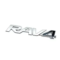 Емблема напис RAV4 для Toyota Хромований пластик (на скотчі)