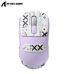 Бездротова мишка ATTACK SHARK X3 Purple | Сенсор PAW3395 | 65 годин акум