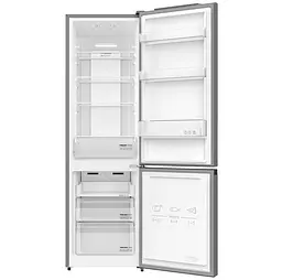 Холодильник Edler ED-328NS, Inox, двокамерний, з нижньою мор. камерою, No Frost, загальний об'єм 250L, корисний об'єм 189L/61L, електронне керування, суперзаморожування, режим `відпустка`, A+, 178x55x60см - мініатюра 2