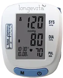Автоматичний вимірювач тиску Longevita BP-201M (манжета на зап'ясті) (5828415)