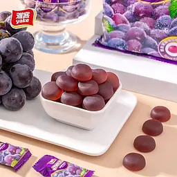 Жувальні цукерки Yake Meijue Gummy Jelly Grape 100г - мініатюра 4