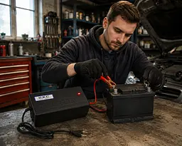 Зарядний пристрій BATTERY CHARGER 5A MA-1205 / Зарядний пристрій автомобільного акумулятора UKC MA-1205 12 V 5A - мініатюра 2