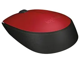 Миша бездротова Logitech M171, Red/Black, USB (2.4 GHz), 1000 dpi, 3 кнопки, 1xAA (910-004641) - мініатюра 2