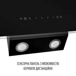 Витяжка декоративна похила PERFELLI VIO 6HW NERO - мініатюра 10