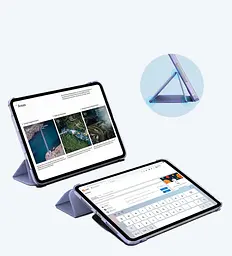 Чохол-книжка BeCover Tri Fold Hard для Apple iPad Pro 11" M4 2024 Пурпуровий (711729) - мініатюра 5