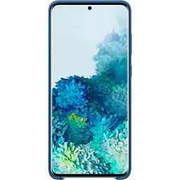 Чохол силіконовий оригінальний Silicone Cover EF-PG980TNEGRU для Samsung Galaxy S20 (6.2") Blue - мініатюра 7