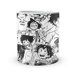 Кружка GeekLand Моя геройська академія My Hero Academia Мідорія Чорно-білий колаж MHA 02.533 - мініатюра 2