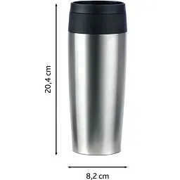 Термочашка Tefal Travel Mug Classic 360 мл Stainless Steel (N2020110) - мініатюра 4