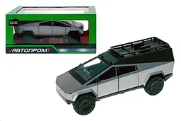 Іграшкова машинка пікап Tesla Cybertruck Camping 1:24 Автопром світлозвукові ефекти AP7727, коробка р.28x16x12, 8см - мініатюра 5