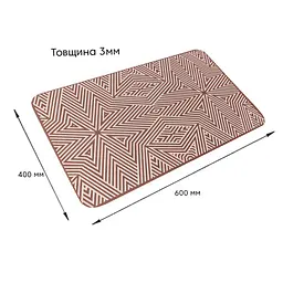 Вологопоглинаючий килимок Sticker Wall 400х600х3мм SW-00002554 - мініатюра 3