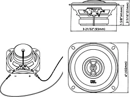 Коаксіальна акустична система JBL STAGE1 41F - мініатюра 4
