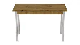 Стіл кухонний Ferrum-decor Маріо 75x120x70 Білий ДСП Дуб Артізан 16мм (FRD-105729) - мініатюра 4
