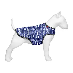 Курточка-накидка для собак Waudog Clothes, Бетмен блакитно-білий, XL - мініатюра 2