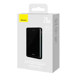 Зовнішній аккумулятор магнітний бездротової Baseus Magnetic Bracket Wireless 10000mAh 20W PPCX000003 - мініатюра 6