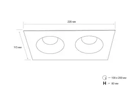 Точковий світильник MJ-Light M045S-2 BK - мініатюра 3