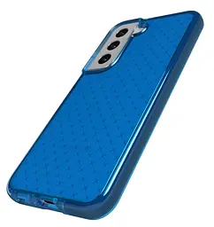 Оригінальний протиударний силіконовий чохол Tech21 Evo Check для Samsung Galaxy S21 FE 5G (6,4 ) Blue - мініатюра 4