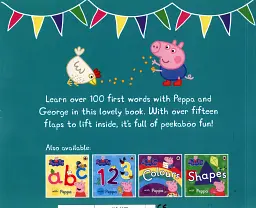 Peppa’s First 100 Words. An early-learning lift-the-flap book for toddlers - Lauren Holowaty - мініатюра 3