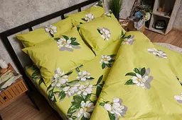 Комплект постільної білизни Moon&Star Бязь Gold Люкс Wisteria полуторний євро 160х220 наволочки 4х50х70 - мініатюра 3