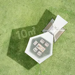 Намет Naturehike Ango Picnic CNK2450WS021 тримісний автоматичний із тентом коричневий - мініатюра 4