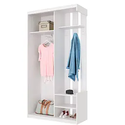 Передпокій Doros City One Door Білий 1 Дзеркало 110х45х210 (44900058) - мініатюра 4
