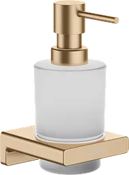 Дозатор підвісний Hansgrohe AddStoris для рідкого мила Brushed Bronze/скло 41745140, Бронза