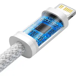 Кабель Baseus Dynamic Series Fast Charging Cable Type-C to Lightning 20W 2m CALD000102 White - мініатюра 3