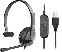 Гарнітура для ПК 2E CH12 Mono On-Ear USB (2E-CH12MU)