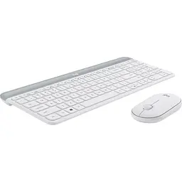 Комплект клавіатура + миша Logitech MK470 Wireless Slim Off-White [920-009205] [80789] - мініатюра 4