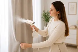 Відпарювач ручний KY-003 1500W WHITE / Відпарювач вертикальний білий - мініатюра 5