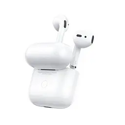 Bluetooth Стерео Гарнітура Borofone BW34, BT5.3, 30mAh, 200mAh, 4h, Білий - мініатюра 2