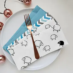 Набір серветок Cosas Sheep 2 шт. 30х30 см білий (Set-2Serviette_Sheep_30) - мініатюра 2