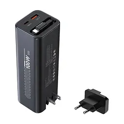 Повербанк 20000mAh Choetech B1012 Grey 100W з EU адаптером QC3.0 PD3.0, вбудований кабель (43-00164) - мініатюра 2