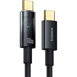 Кабель Baseus Explorer with Auto Shutdown USB-C to USB-C 100w 2m Cluster Black (P10319704111-00) [155540] - мініатюра 4