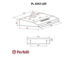 Витяжка Perfelli PL 6042 W LED - мініатюра 11