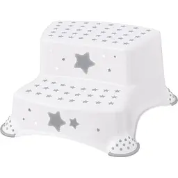 Подставка-ступенька для ванной Keeeper Stars на две ступени белая (4874)
