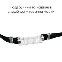 Дитяча маска для плавання Renvo Garsen JR Anti-fog чорний OSFM (1SM110-01) - мініатюра 4
