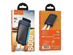 Зовнішній акумулятор + сонячна панель Hoco DB51 8000mAh Sunpower solar power bank with light - мініатюра 5